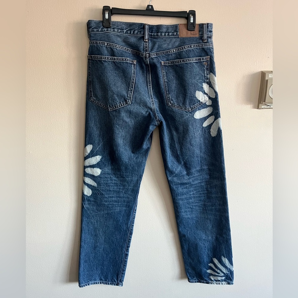 Madewell Dean Easy Straight Flower Jeans - Picture 4 of 7